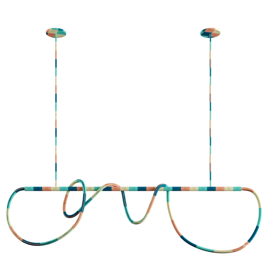 Festif Linear Pendant Lamp by Dbianco vol 2 Image 11