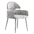 Contemporary Ink Steel Arm Chair - Thumbnail 7