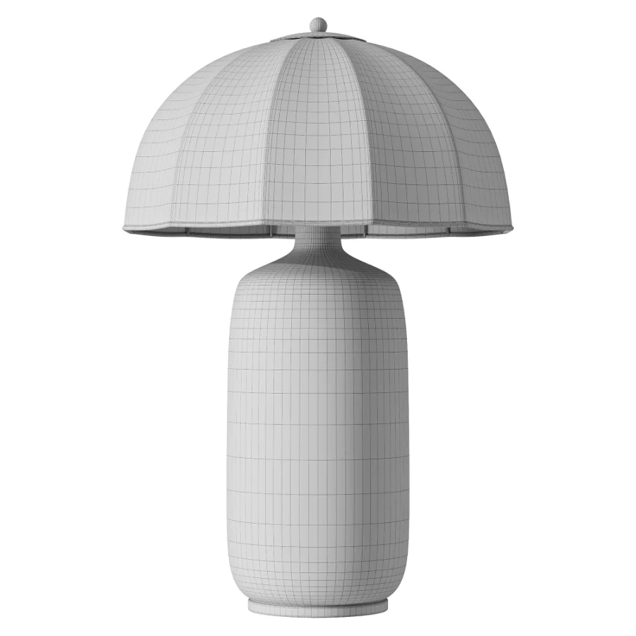 Trudy Table Lamp Cream with Brass Accents Image 3