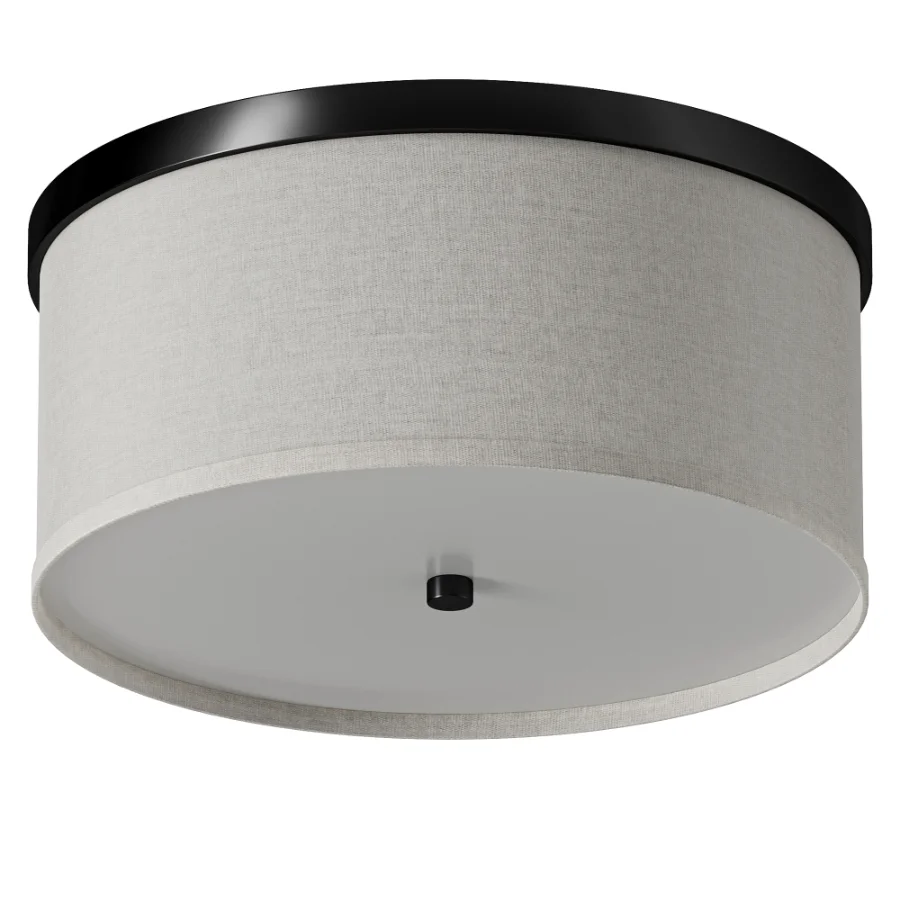 Wells Flush Mount 16 Matte Black Image 2