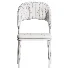Contemporary Low Back Faux Leather Dining Chair - Thumbnail 9