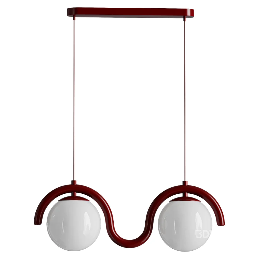 Lenox Linear Ball Pendant Lamp 2 heads Image 1