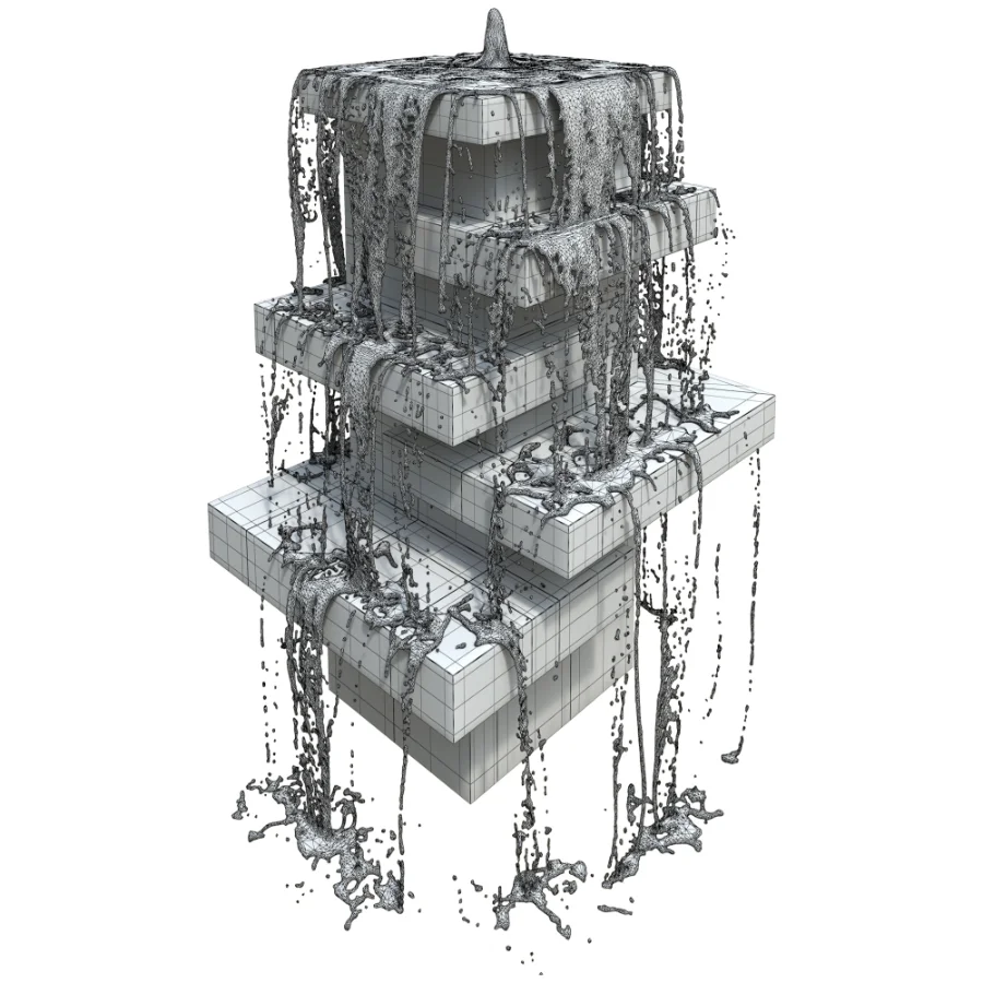Modern Exterior Fountain Image 7
