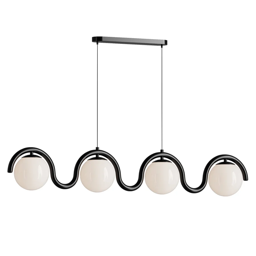 Lenox Linear Ball Pendant Lamp 4 heads Image 2