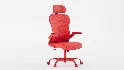 aveza office medium back chair mesh and fabric-dark grey - Thumbnail 7