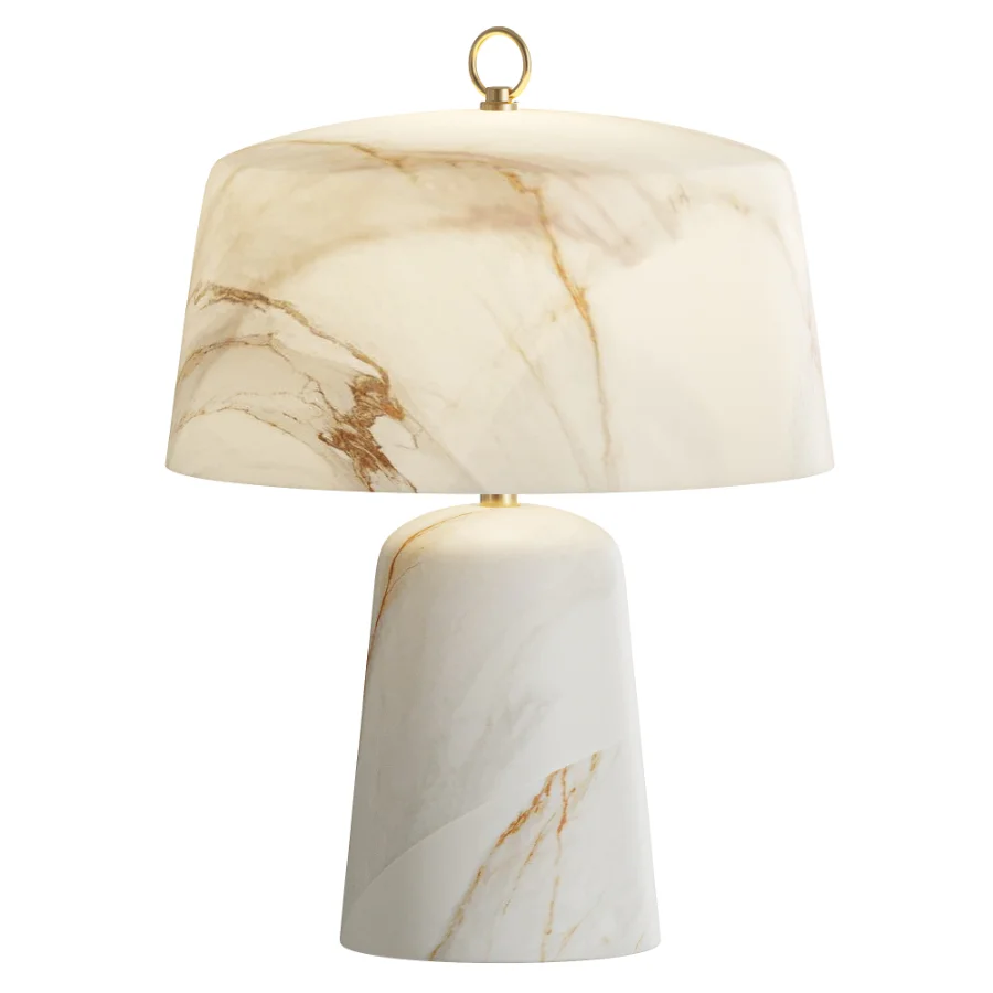 Aogashima Alabaster Table Lamp Image 1