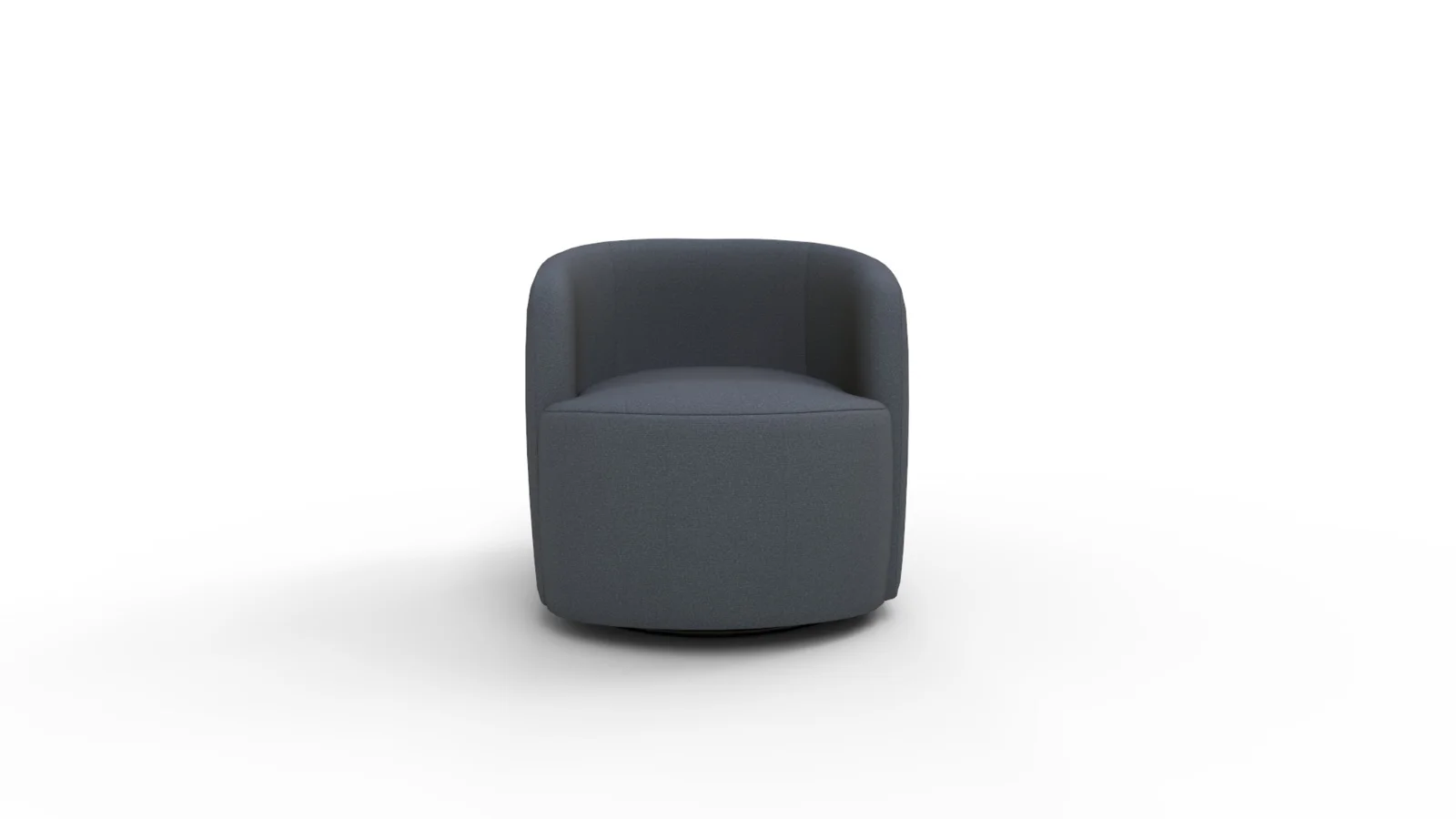 Tub Swivel Chair Navy Linen Image 6