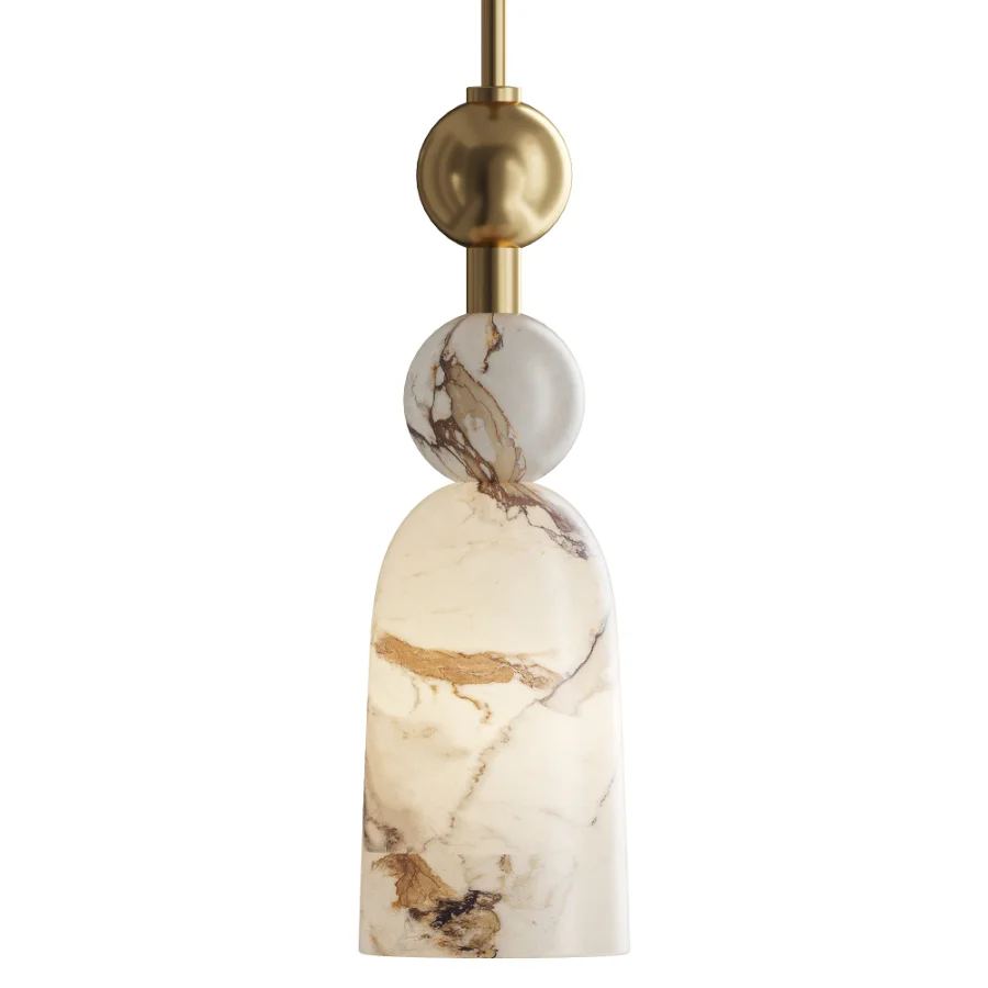Flume Alabaster Pendant Lamp Image 1