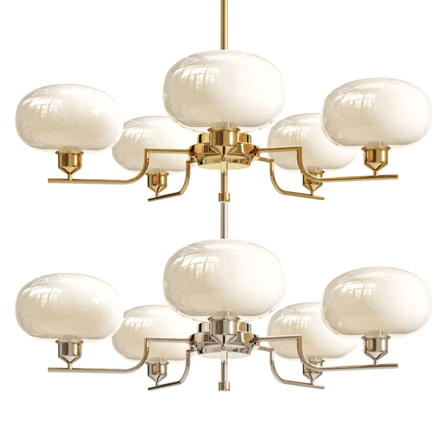 Afralia Glass Ball Pendant Chandelier Image 4