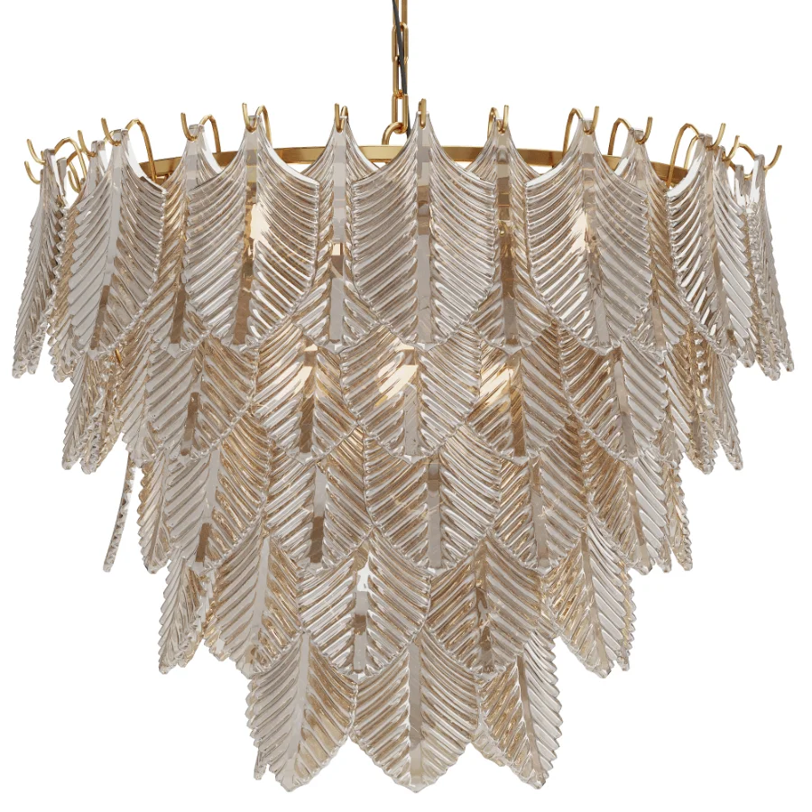 Verbier Brass Chandelier Ceiling Light Image 2