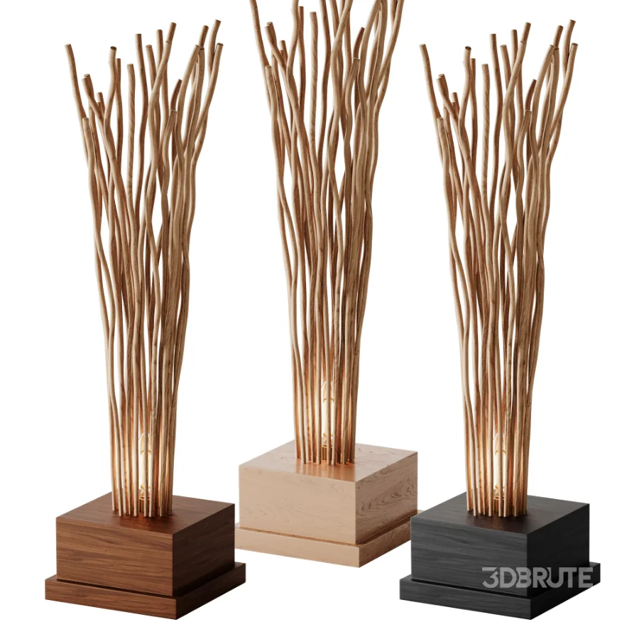 Wooden Floor Lamp 03 Image 7