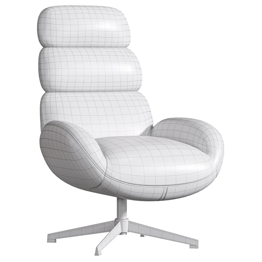 Kessen Velour Cream Swivel Chair Image 7