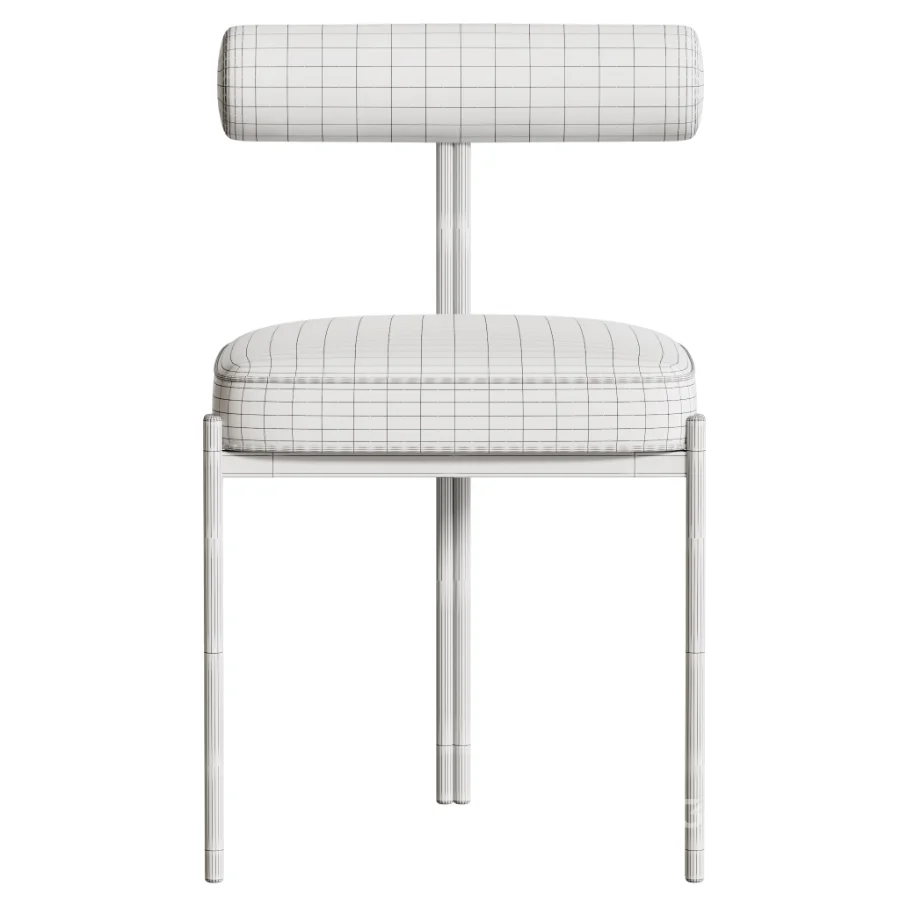 Glam Style Upholstered Dining Chair Image 9