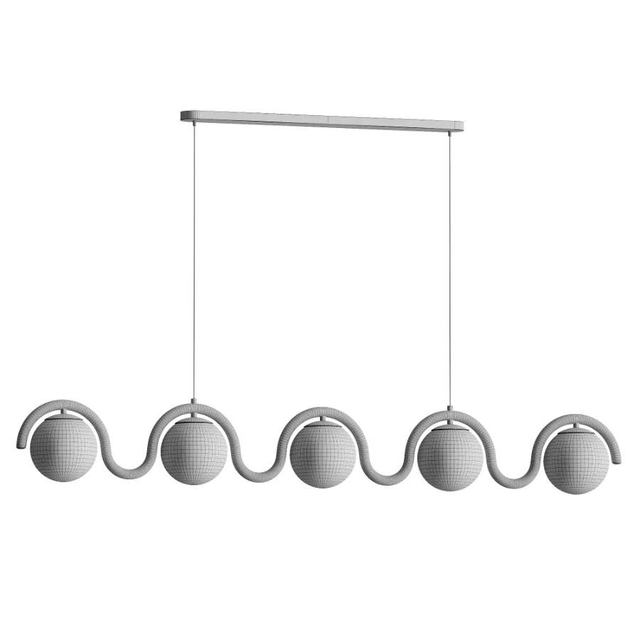 Lenox Linear Ball Pendant Lamp 5 heads Image 3
