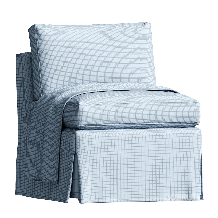 Fable Slipcover Dining Slipper Chair Beige Image 4