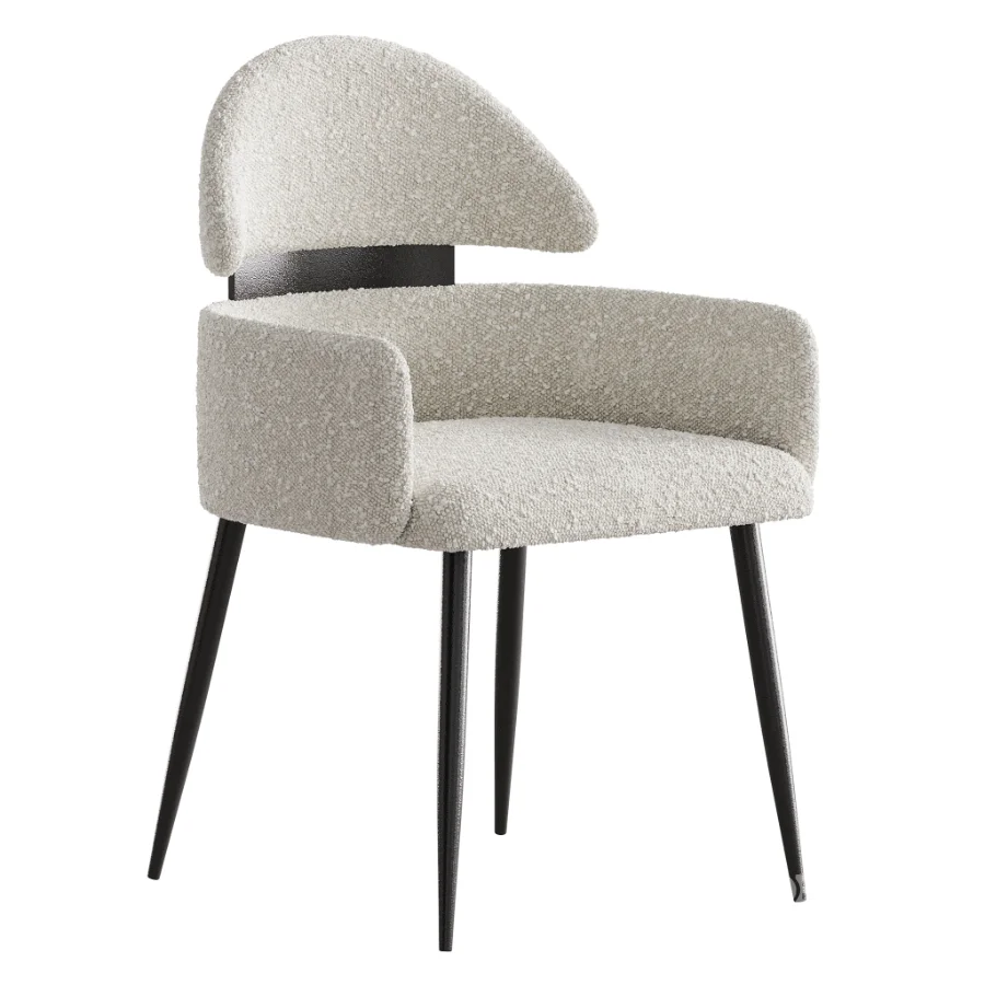 Contemporary Ink Steel Arm Chair Image 6