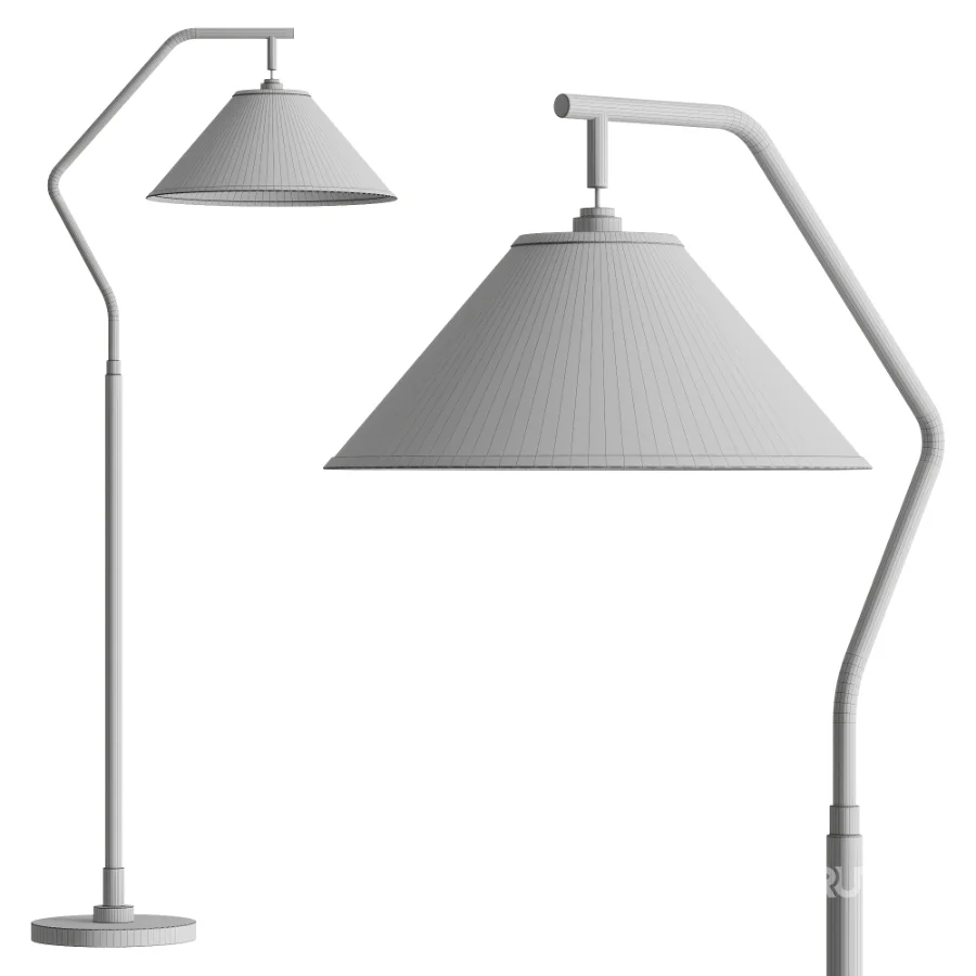 Possini Euro Rook Arc Floor Lamp Image 3