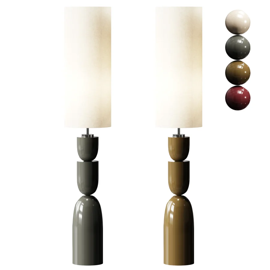 White Kara Floor Lamp Image 1
