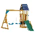 ROBUD Wooden Swing Set with Slide and 2 Swing - Thumbnail 2