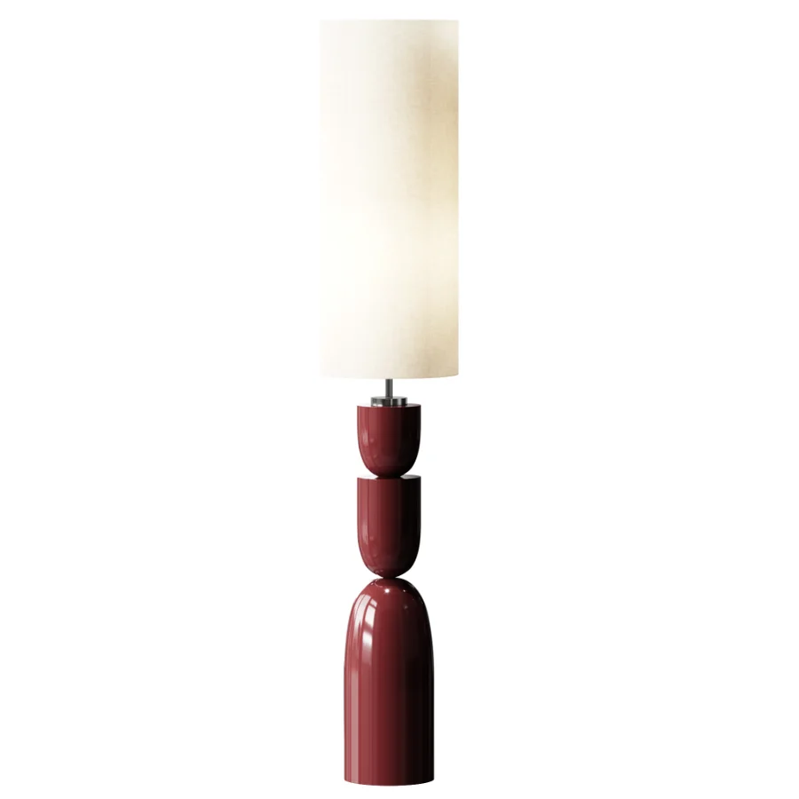 White Kara Floor Lamp Image 2
