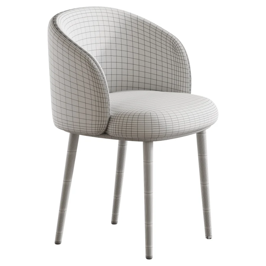 Balanced Outlined Arm Chair Image 8