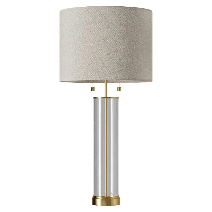 Laurel Glass Cylinder Table Lamp Image 2
