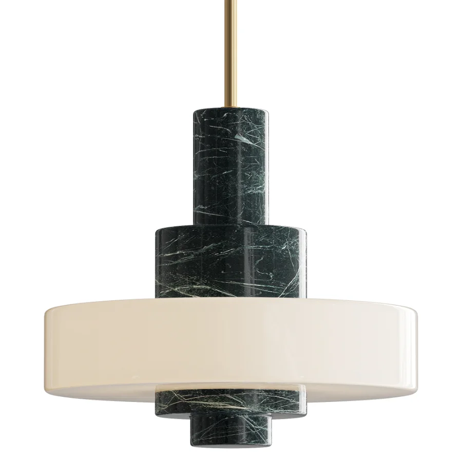 Mercury Green Marble Pendant Lamp Image 1