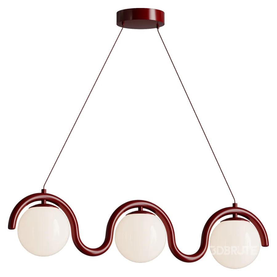 Lenox Linear Ball Pendant Lamp 3 heads Image 1