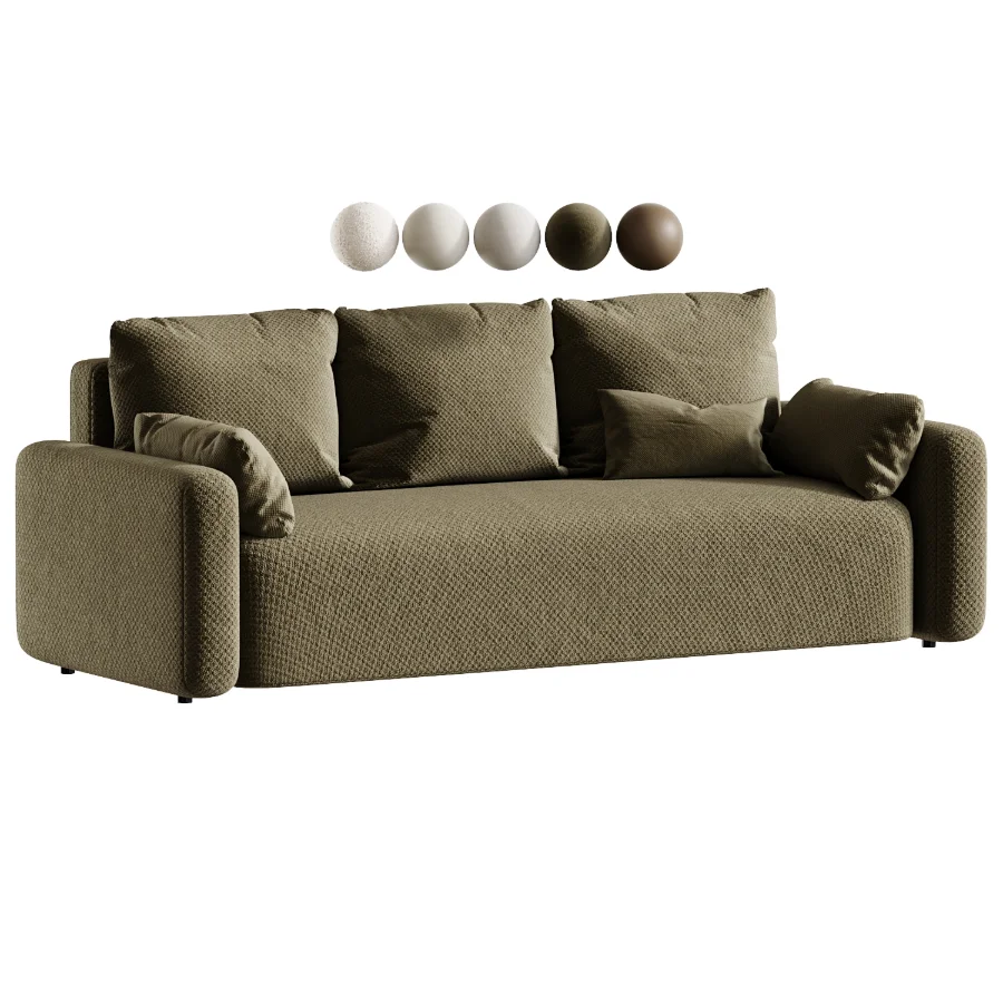 Kirmas Chenille straight sofa Image 4