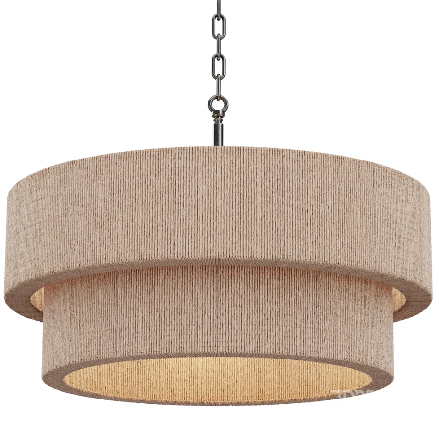 Kalini Double Drum Convertible Chandelier Image 6