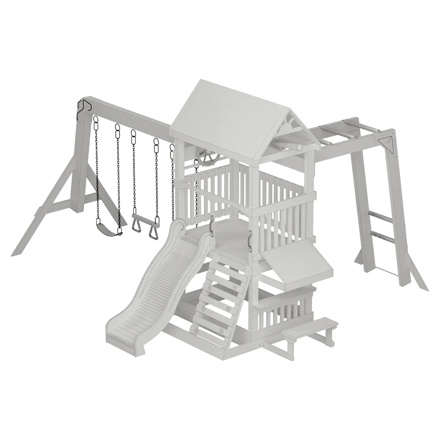 Backyard Discovery Beach Front All Cedar Swing Set Image 4