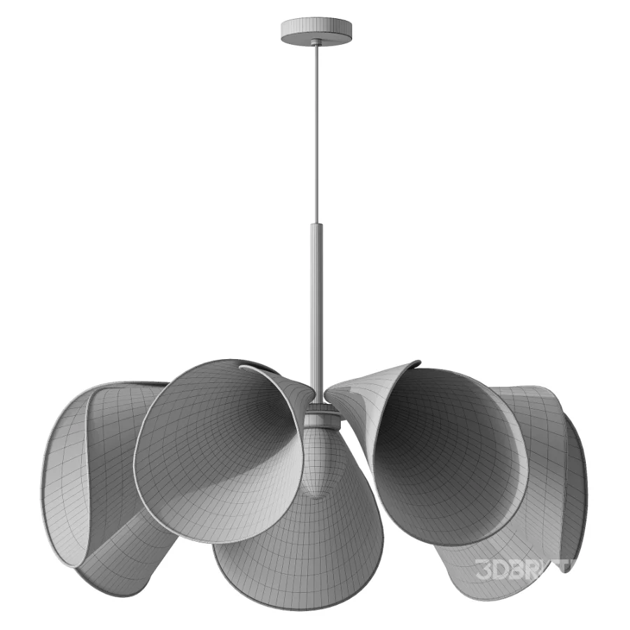 Fleur Flower Nordic Fabric Pendant Light Image 3