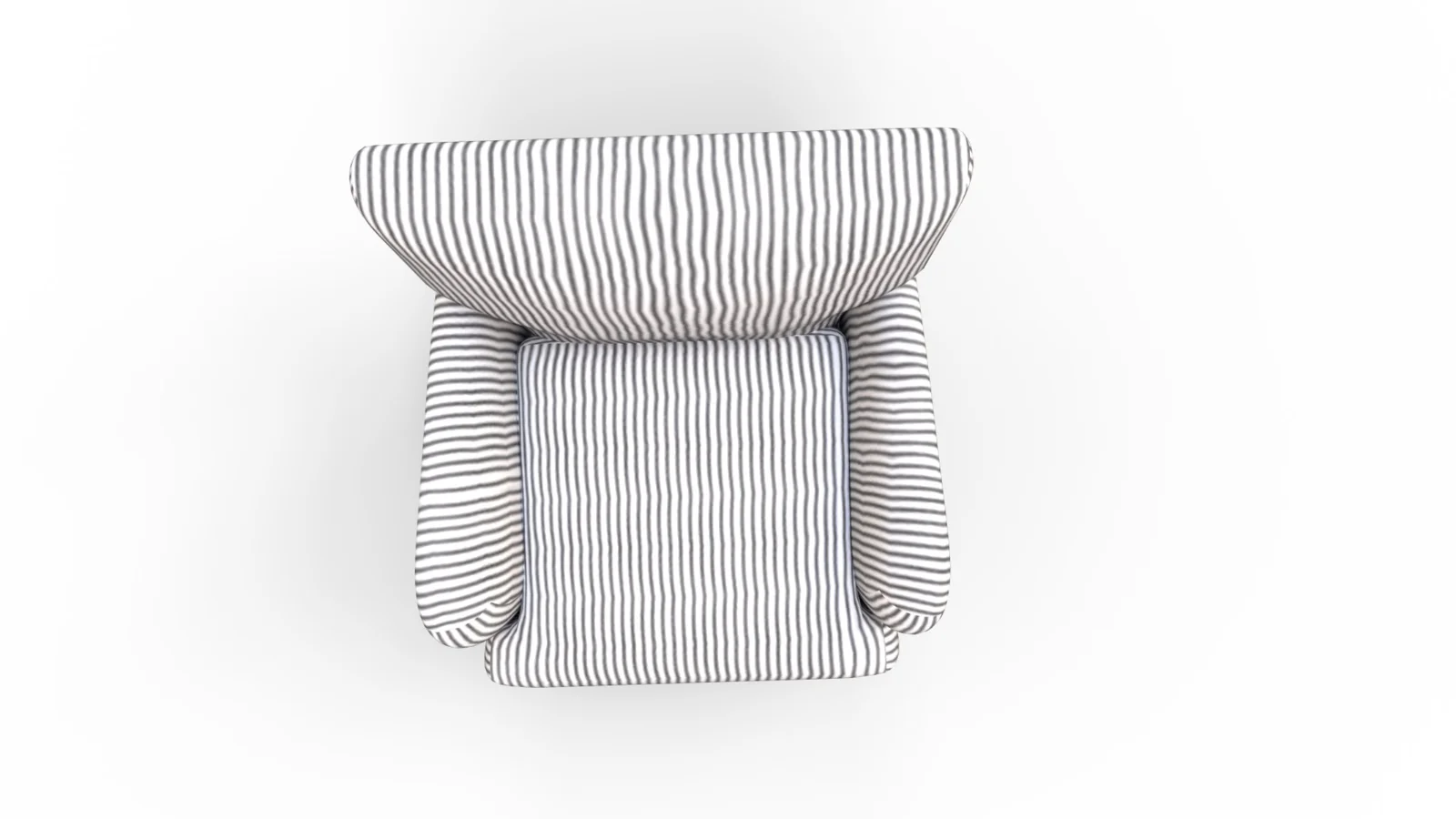 Traditional Accent Chair Denim Linen Image 6