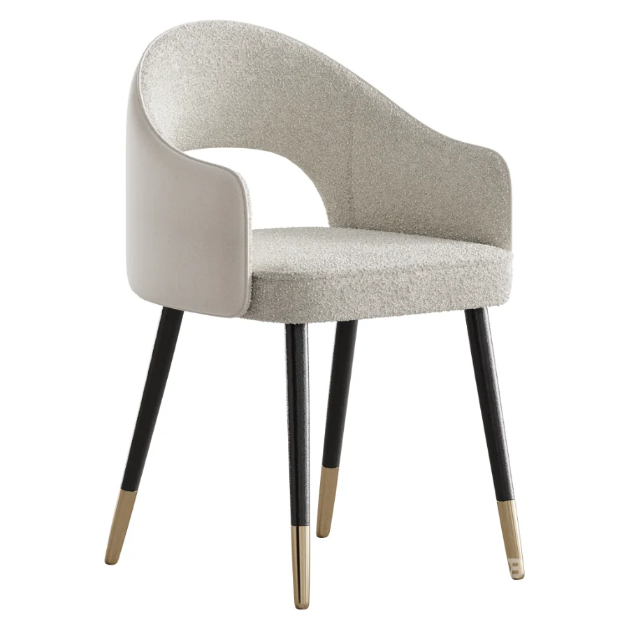 Contemporary Low Back Padded Armless Chair Image 3