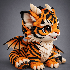 Cute Baby Tiger Dragon - Thumbnail 1