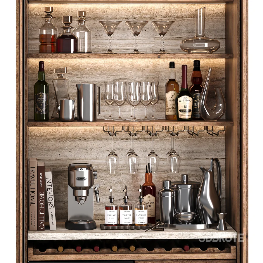 Hidden built in cabinet coffee bar3 Image 5