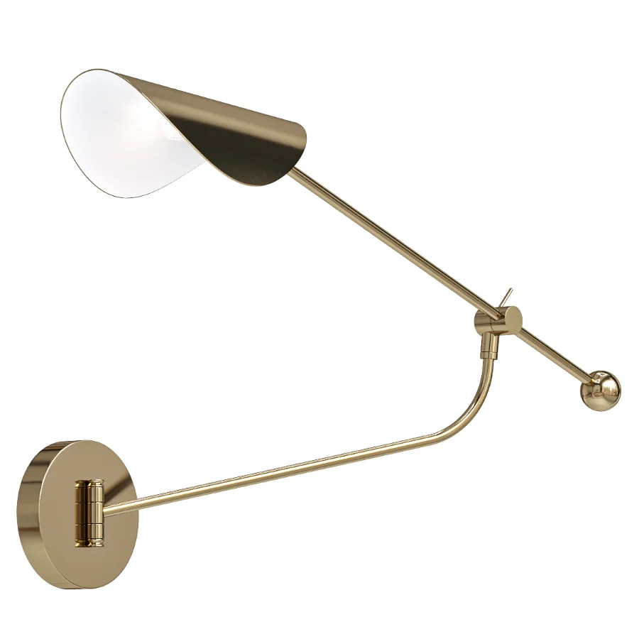 Adjustable metal wall lamp Image 3