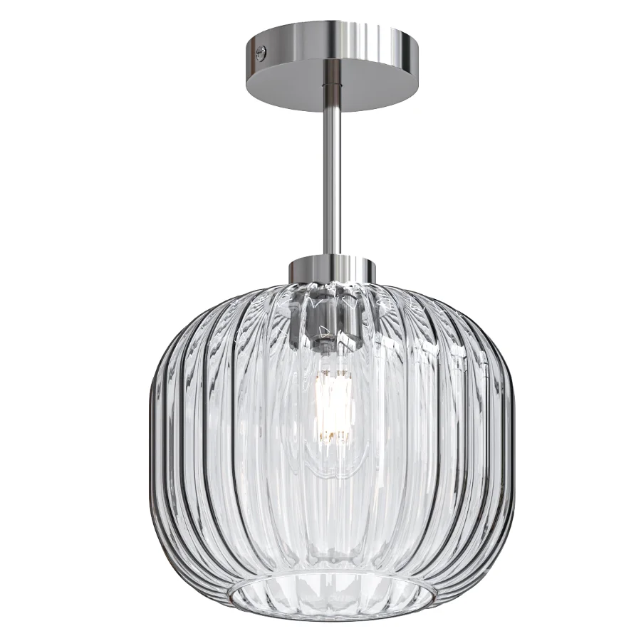 Grey Briz Ceiling Flush Fitting Light Image 4