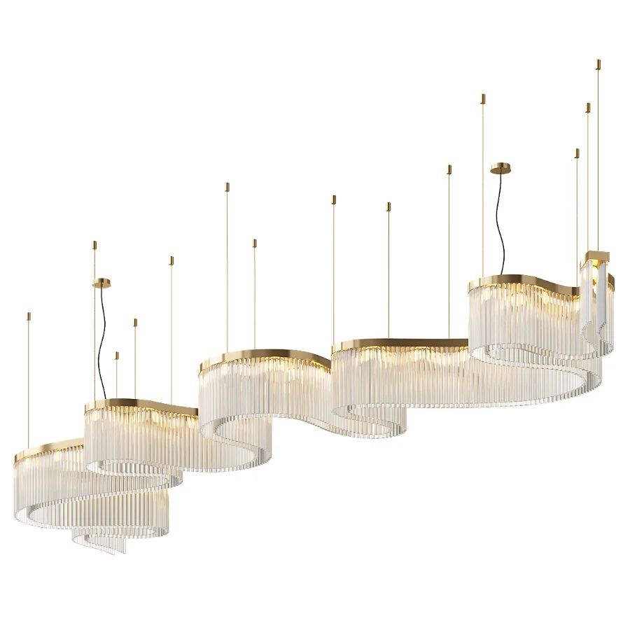 Chandelier Contemporary Double Layer by Paralume Marina Image 2