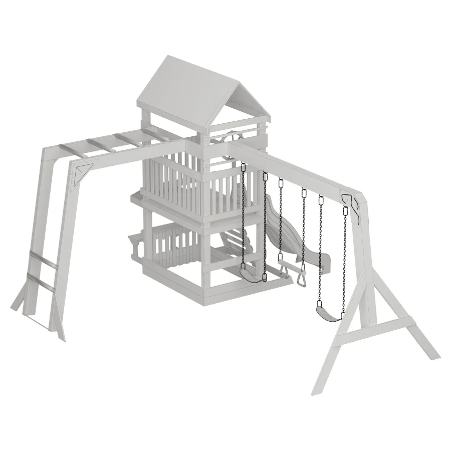 Backyard Discovery Beach Front All Cedar Swing Set Image 3