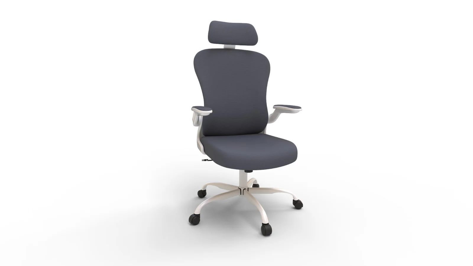 aveza office medium back chair mesh and fabric-dark grey Image 8