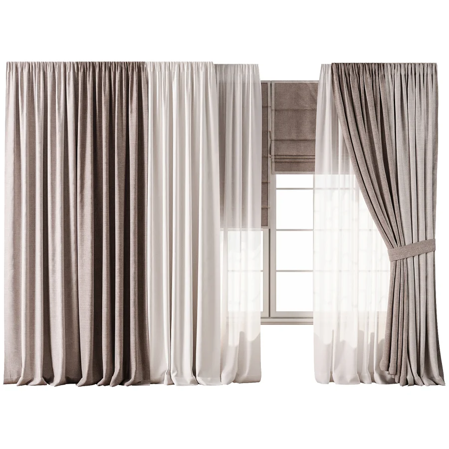 Curtain with tulle 97 Image 1