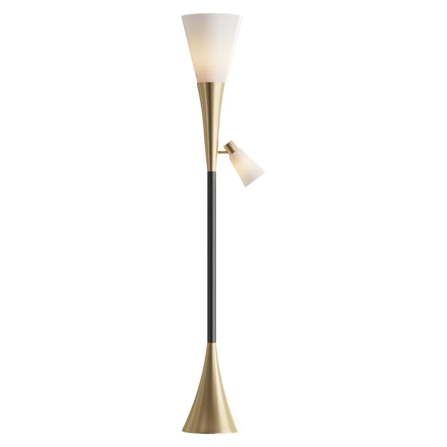 Possini Euro Fortuna Torchiere Floor Lamp Image 2