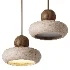Retro Wabi Sabi Natural Stone Travertine Pendant Light - Thumbnail 1