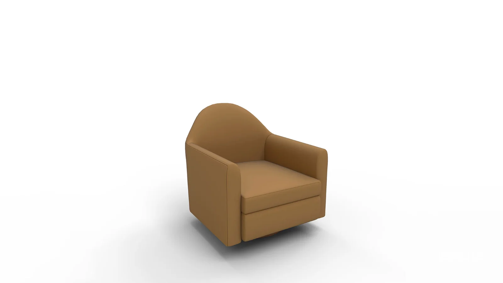 Haven Swivel Chair Poly Performance Velvet Dijon Dark Walnut Image 4
