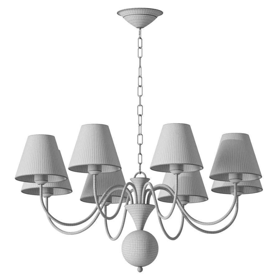 Micahell Capiz Shell Branch Chandelier 8 heads Image 3