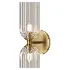 Elle Wall Sconce Brushed Brass and Clear Glass - Thumbnail 2