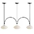 Milo Linear Brass Glass Pendant Lamp - Thumbnail 1
