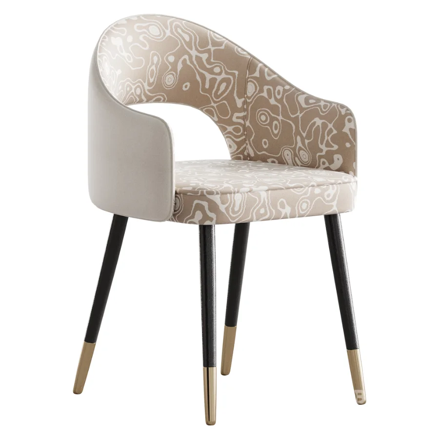 Contemporary Low Back Padded Armless Chair Image 4