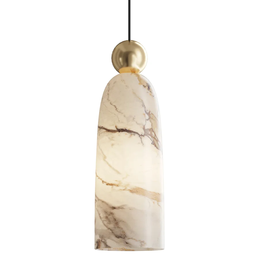 Figure Alabaster Pendant Lamp Image 1